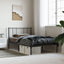 sengeramme med sengegavl 107x203 cm metal sort
