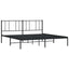 sengeramme med sengegavl 183x213 cm metal sort