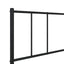 sengeramme med sengegavl og fodgærde 100x190 cm metal sort