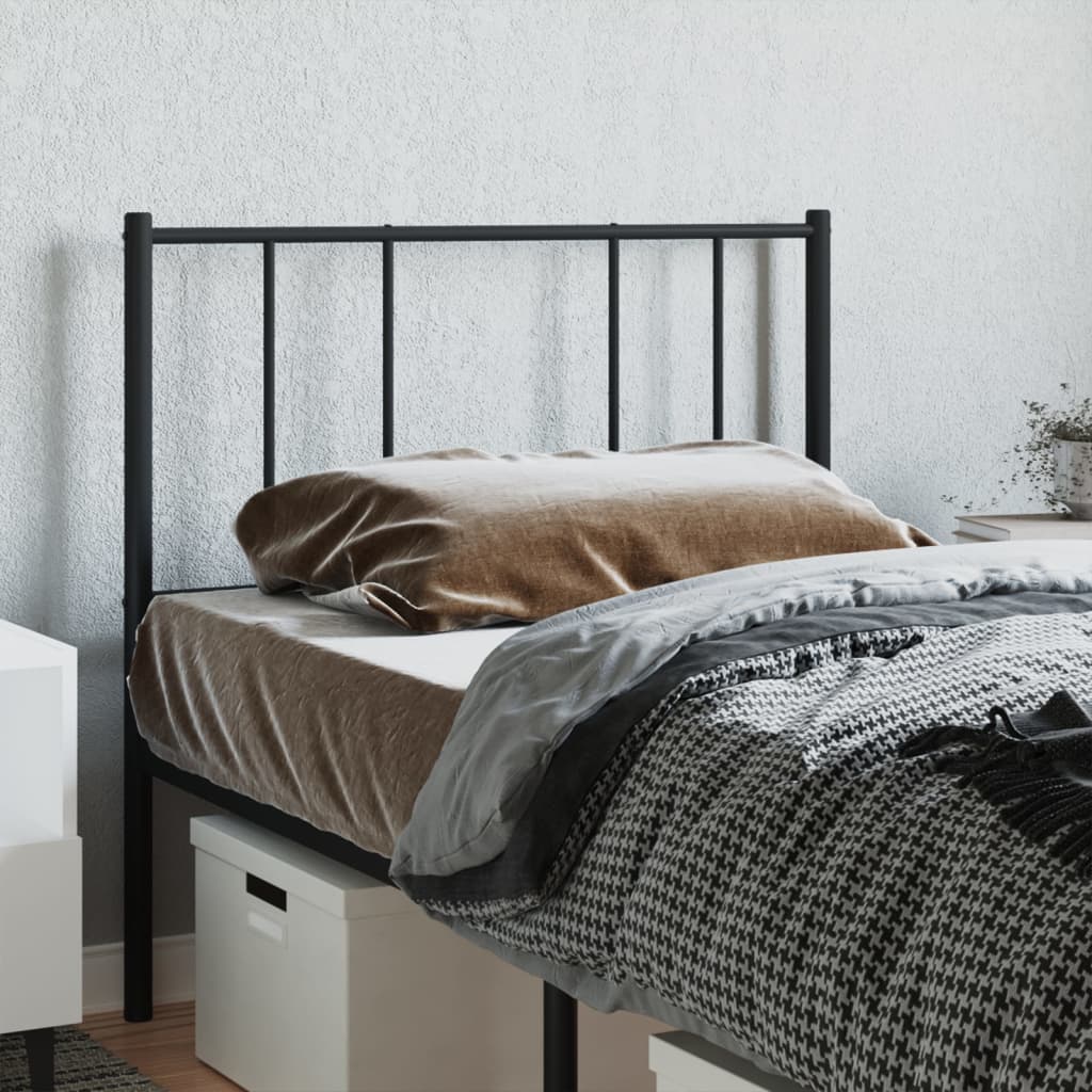 udskiftningsgavl 80 cm metal sort