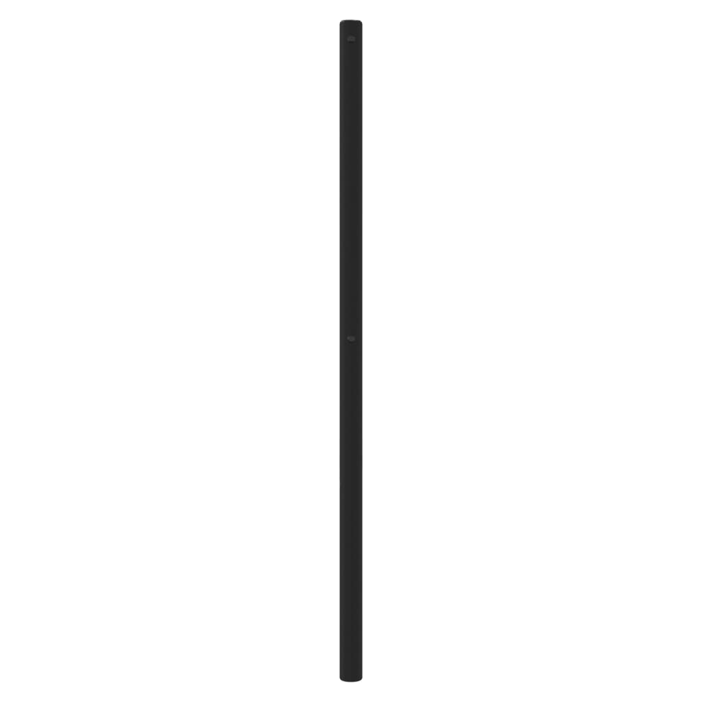 udskiftningsgavl 80 cm metal sort