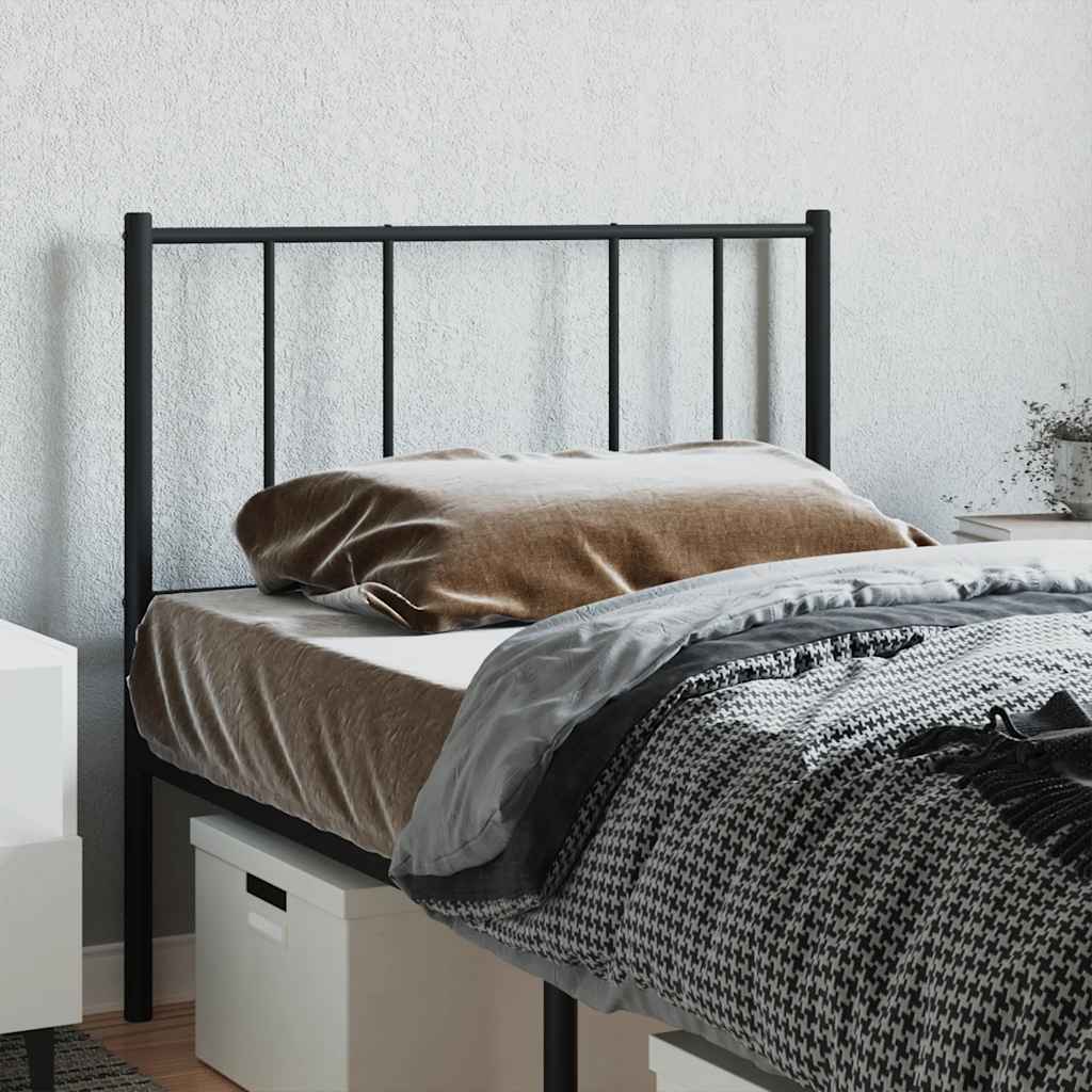 udskiftningsgavl 90 cm metal sort
