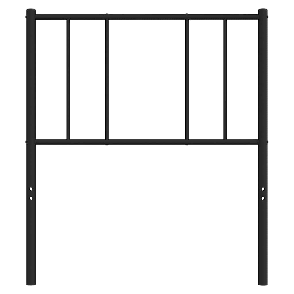 udskiftningsgavl 90 cm metal sort