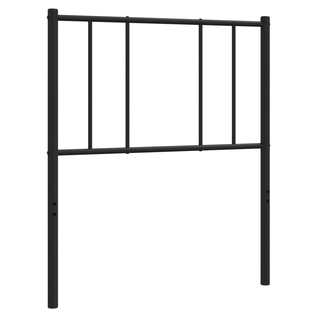 udskiftningsgavl 107 cm metal sort