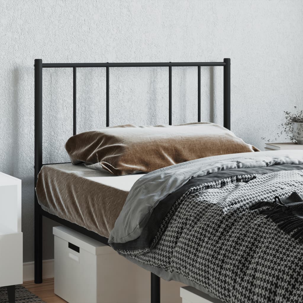 udskiftningsgavl 107 cm metal sort