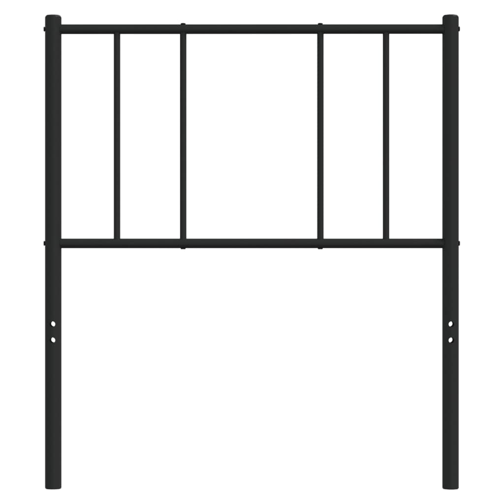 udskiftningsgavl 107 cm metal sort