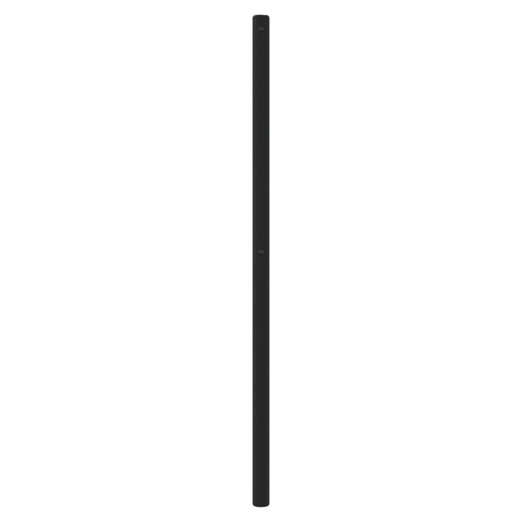udskiftningsgavl 107 cm metal sort