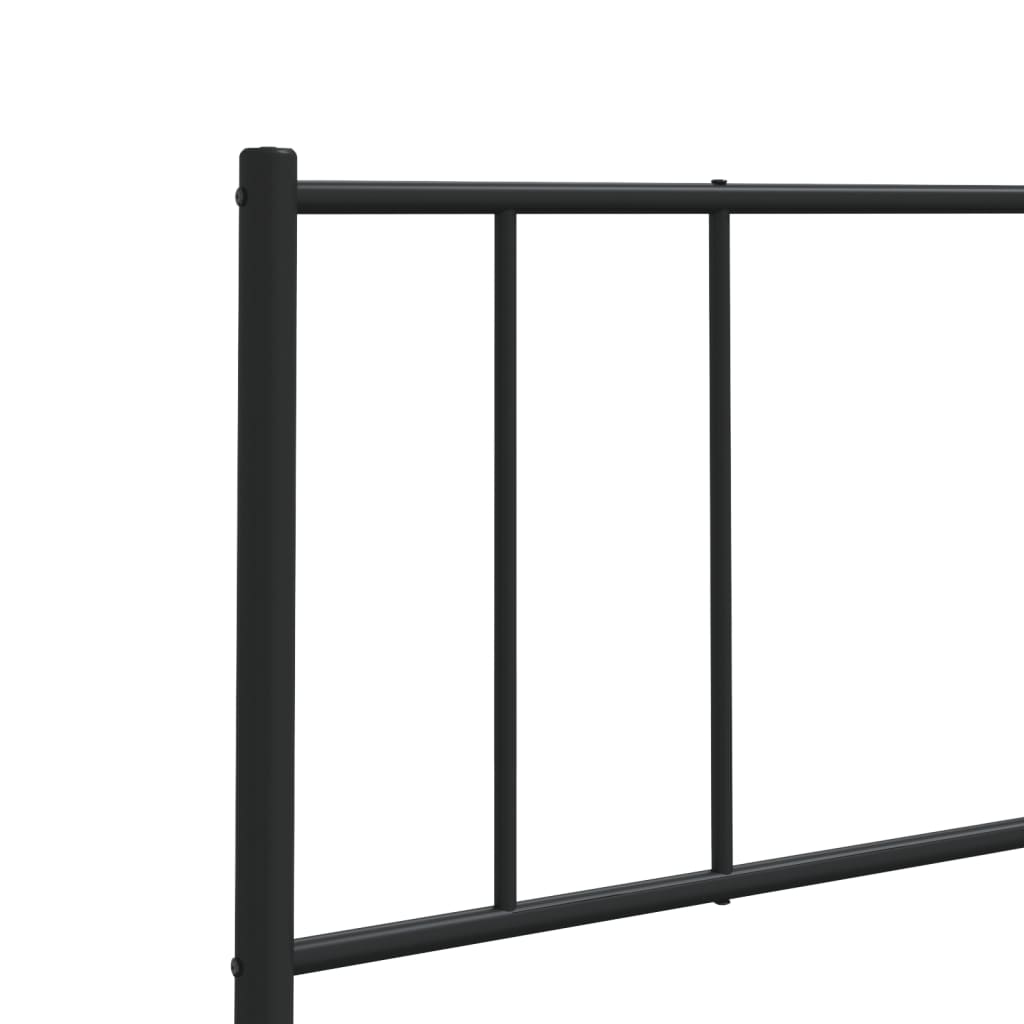 udskiftningsgavl 107 cm metal sort