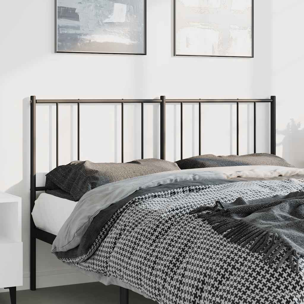 udskiftningsgavl 150 cm metal sort