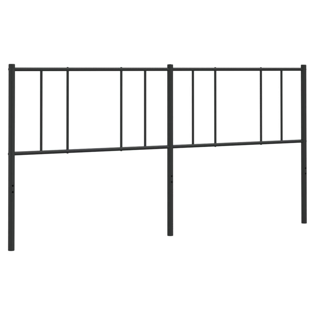 udskiftningsgavl 200 cm metal sort