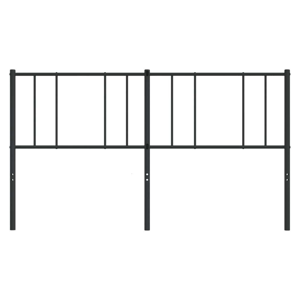 udskiftningsgavl 200 cm metal sort