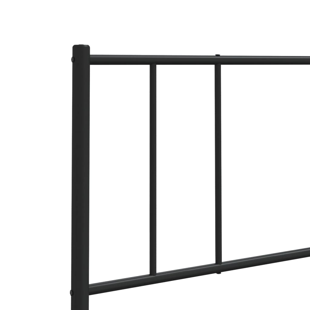 udskiftningsgavl 200 cm metal sort