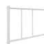 sengeramme med sengegavl 107x203 cm metal hvid