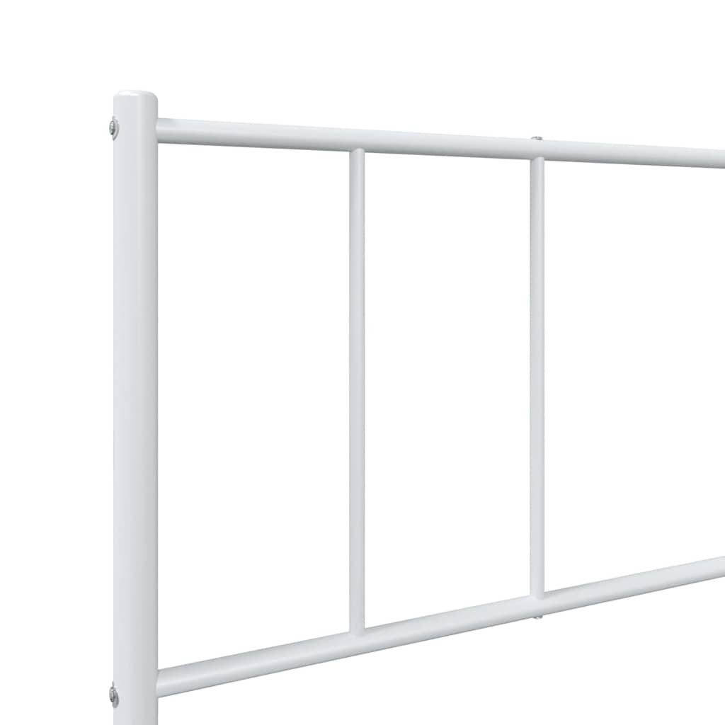 sengeramme med sengegavl 107x203 cm metal hvid