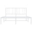 sengeramme med sengegavl 120x200 cm metal hvid