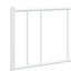 sengeramme med sengegavl 140x190 cm metal hvid