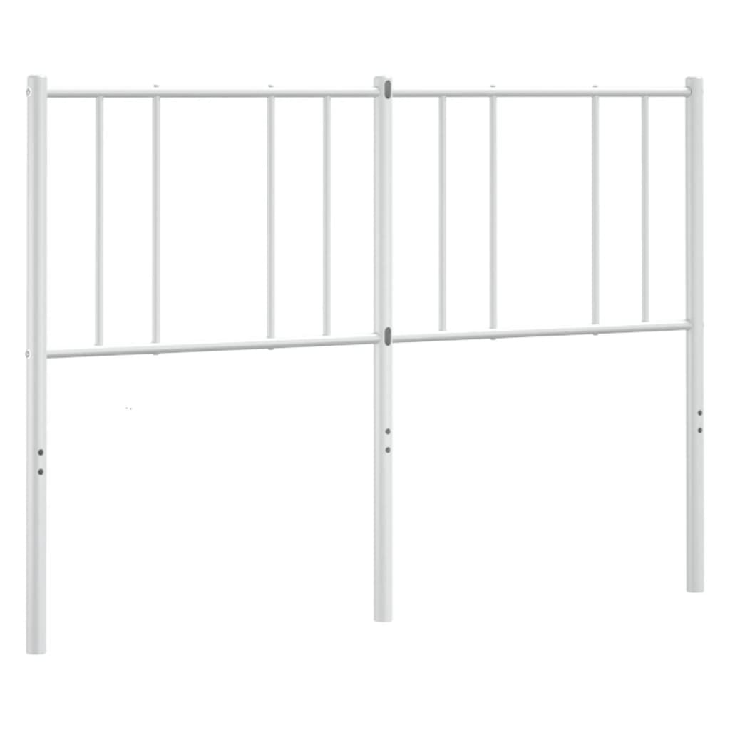 udskiftningsgavl 135 cm metal hvid