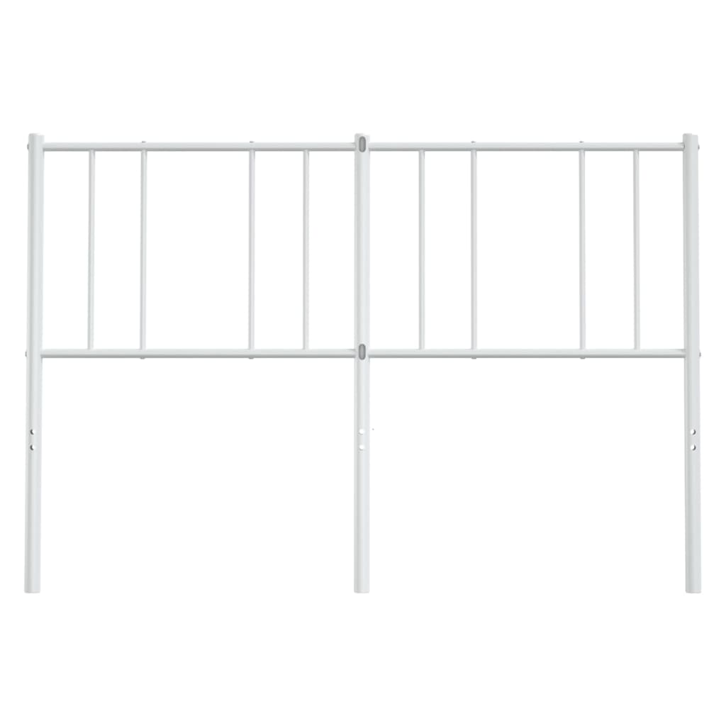 udskiftningsgavl 135 cm metal hvid