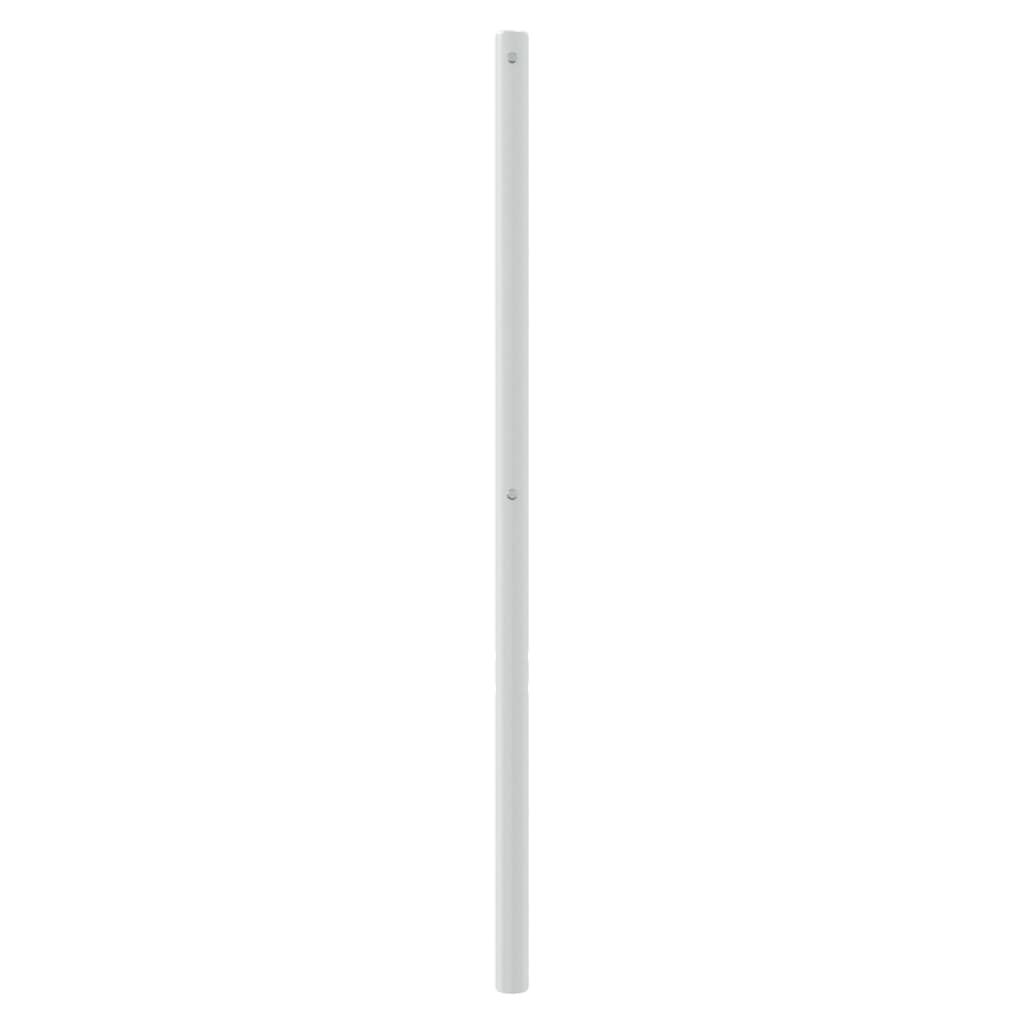 udskiftningsgavl 135 cm metal hvid
