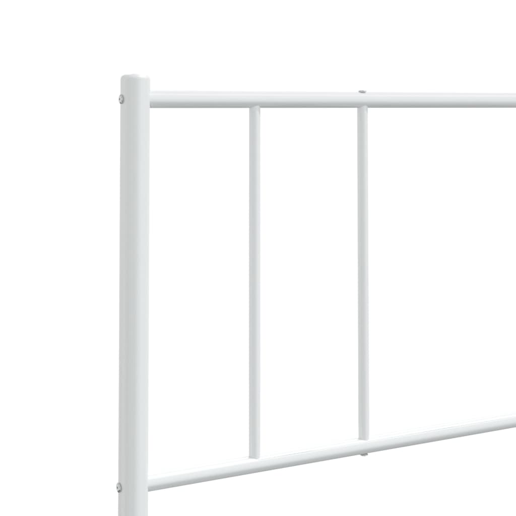 udskiftningsgavl 135 cm metal hvid