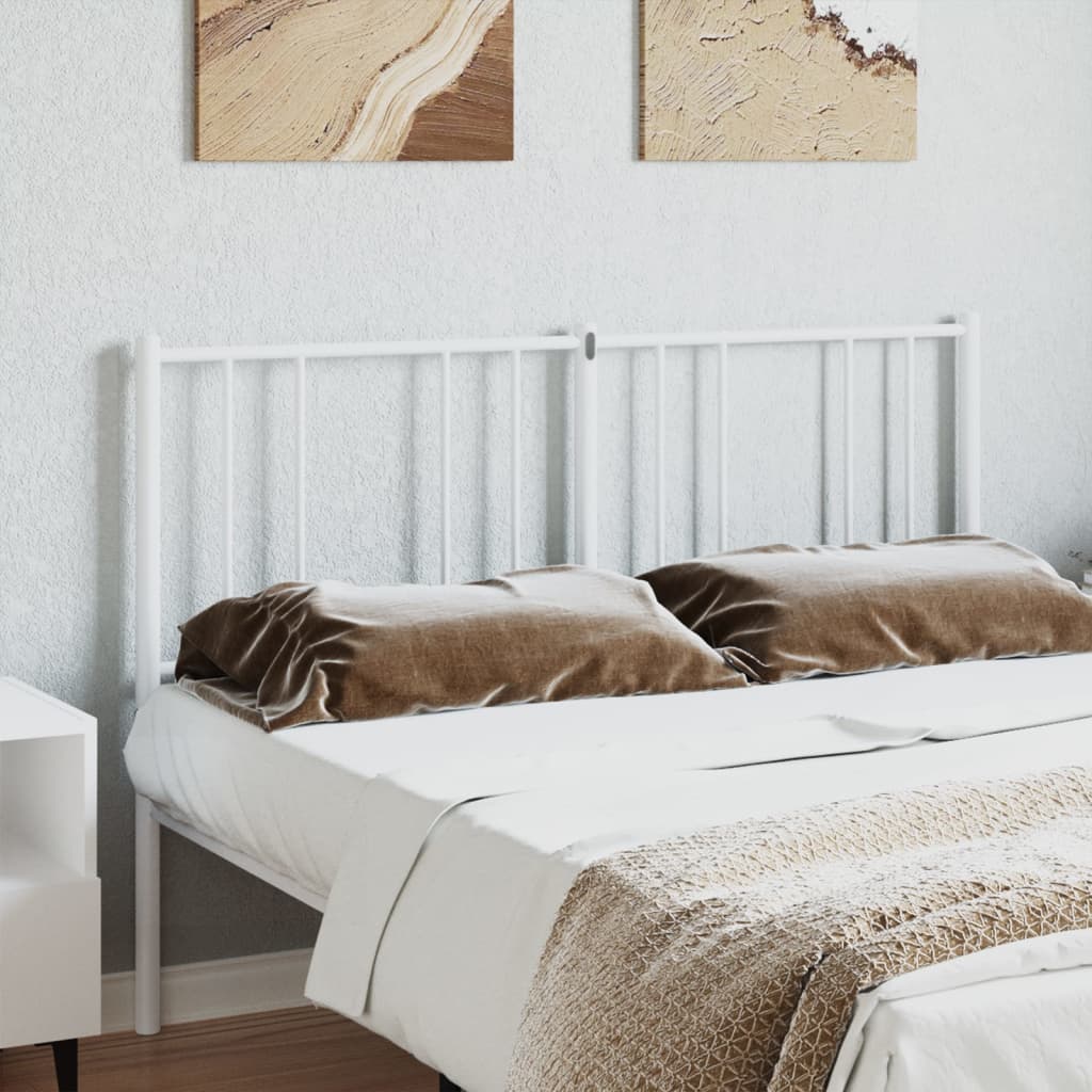 udskiftningsgavl 150 cm metal hvid