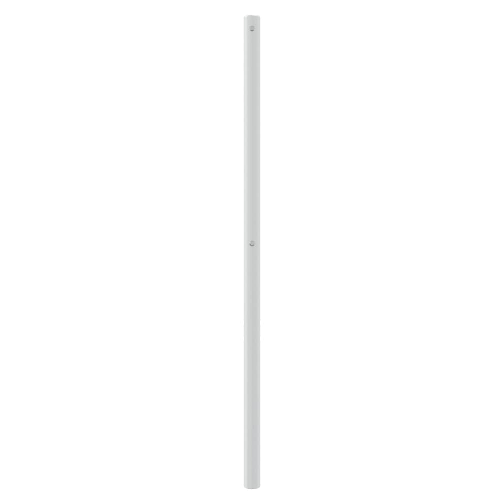 udskiftningsgavl 150 cm metal hvid