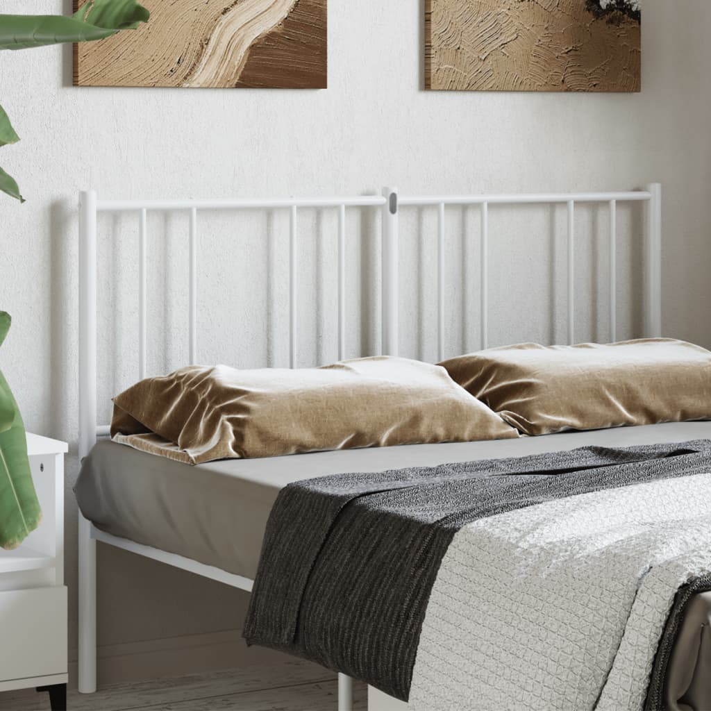 udskiftningsgavl 150 cm metal hvid