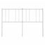 udskiftningsgavl 160 cm metal hvid