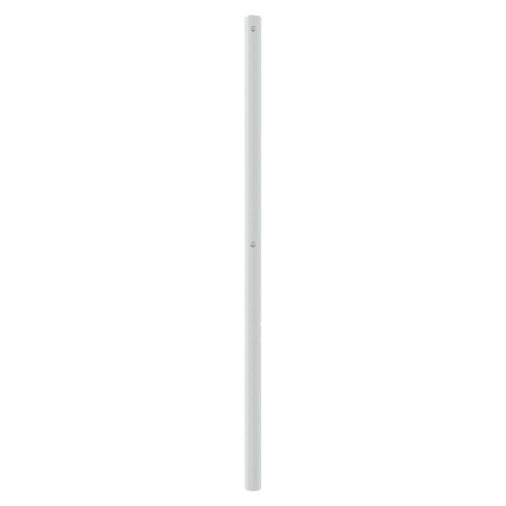 udskiftningsgavl 160 cm metal hvid