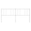 udskiftningsgavl 180 cm metal hvid