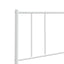 udskiftningsgavl 180 cm metal hvid