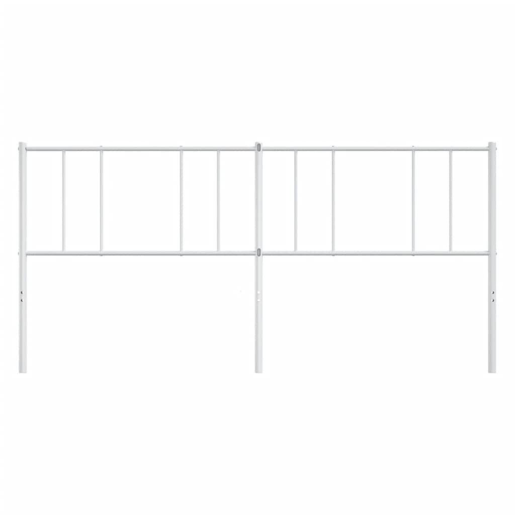 udskiftningsgavl 193 cm metal hvid