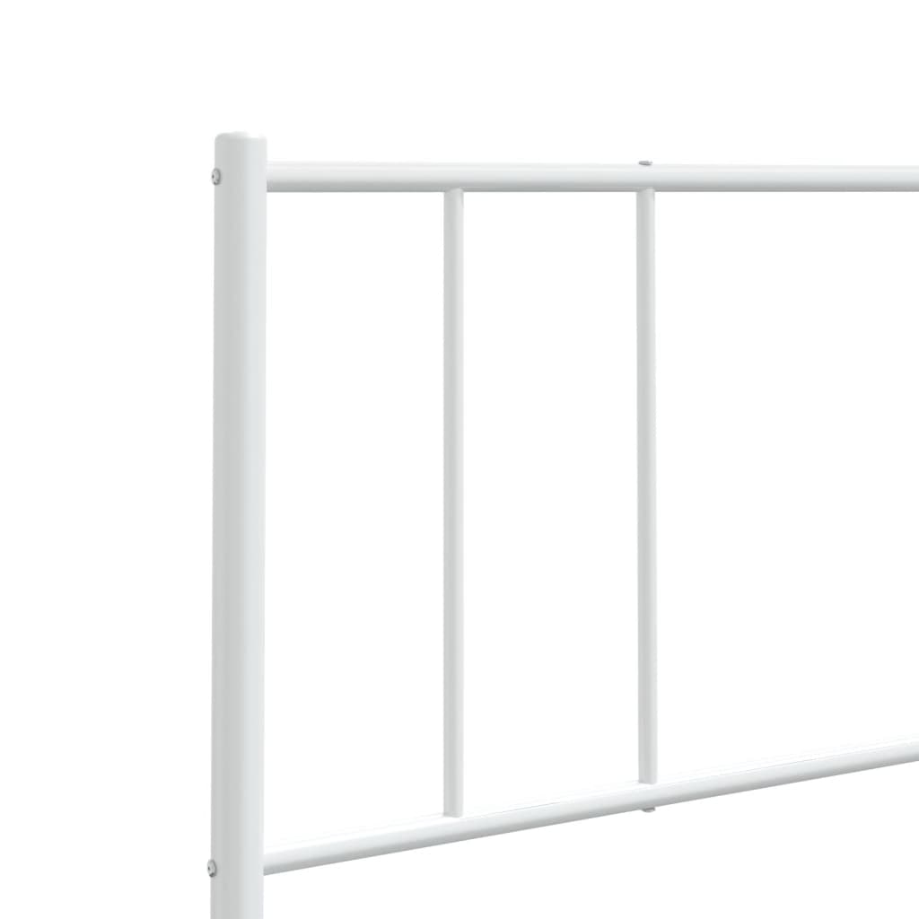 udskiftningsgavl 193 cm metal hvid