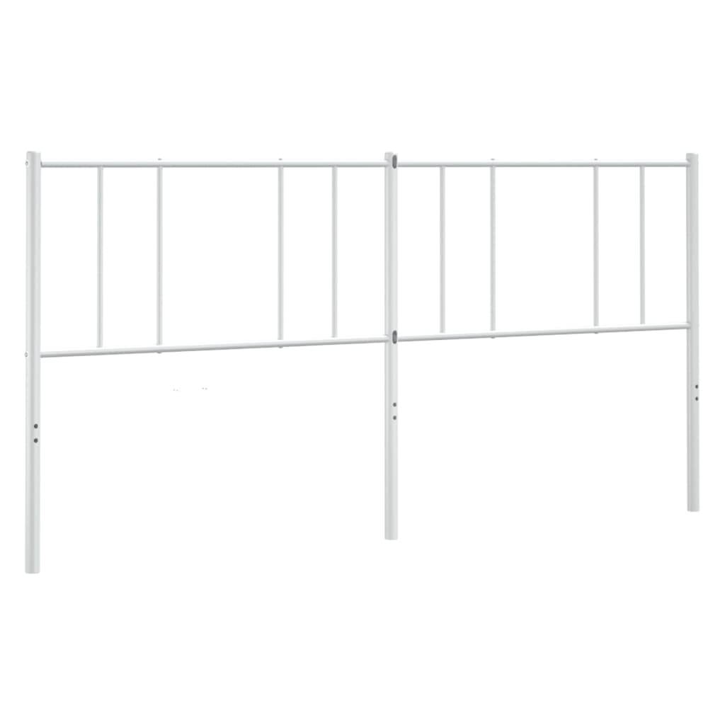 udskiftningsgavl 200 cm metal hvid