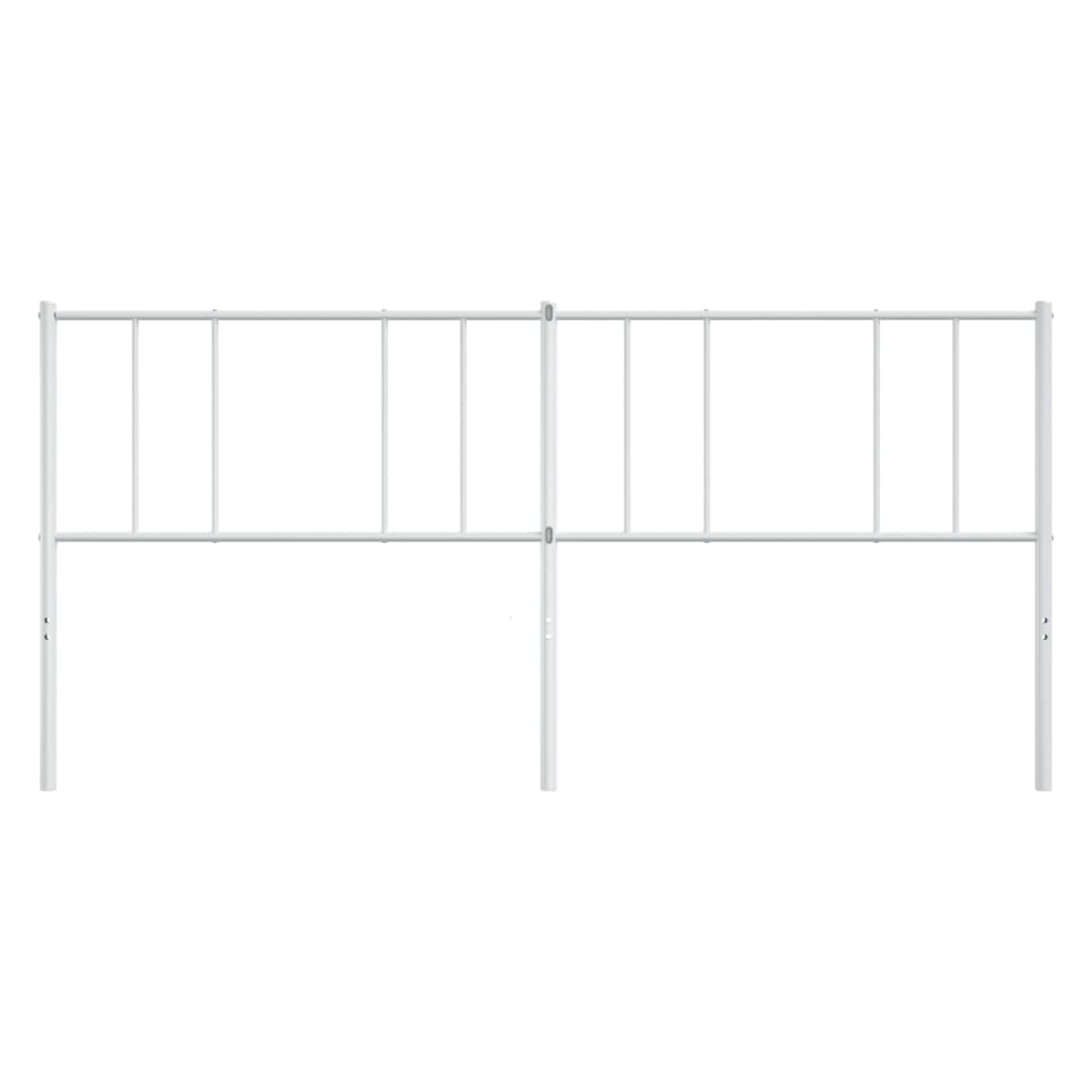 udskiftningsgavl 200 cm metal hvid