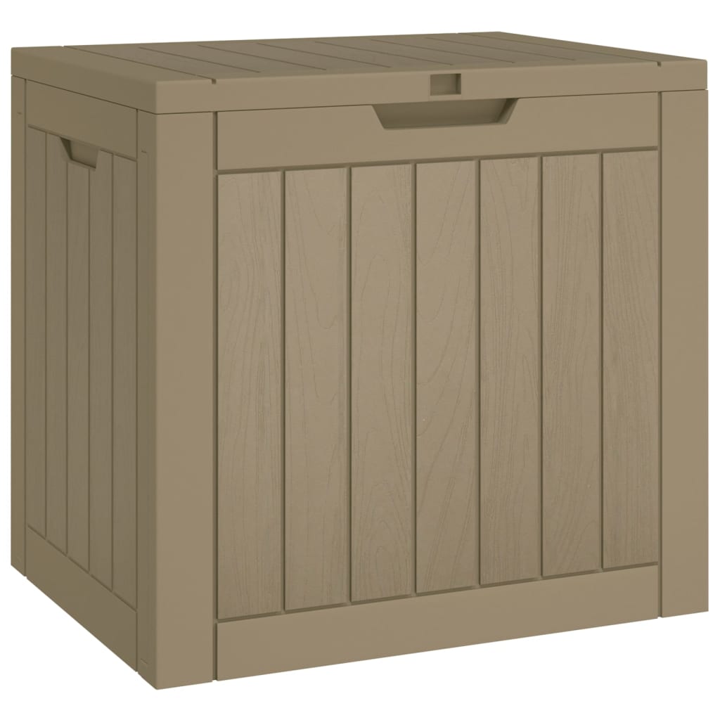 opbevaringskasse til haven 55,5x43x53 cm polypropylen grå