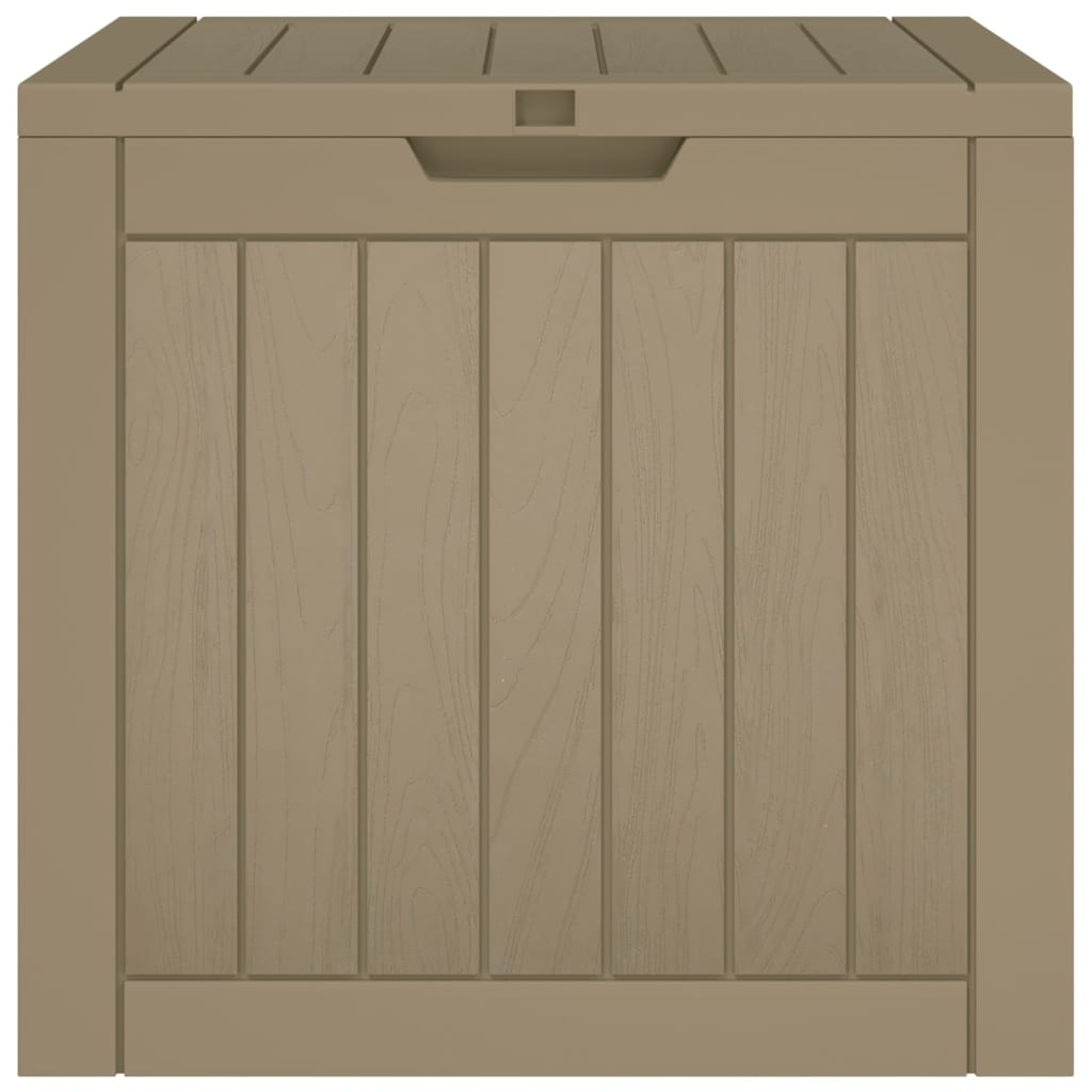 opbevaringskasse til haven 55,5x43x53 cm polypropylen grå