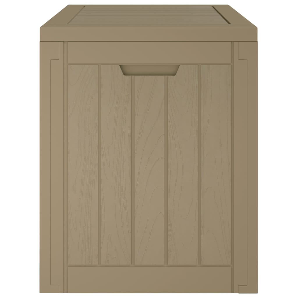 opbevaringskasse til haven 55,5x43x53 cm polypropylen grå