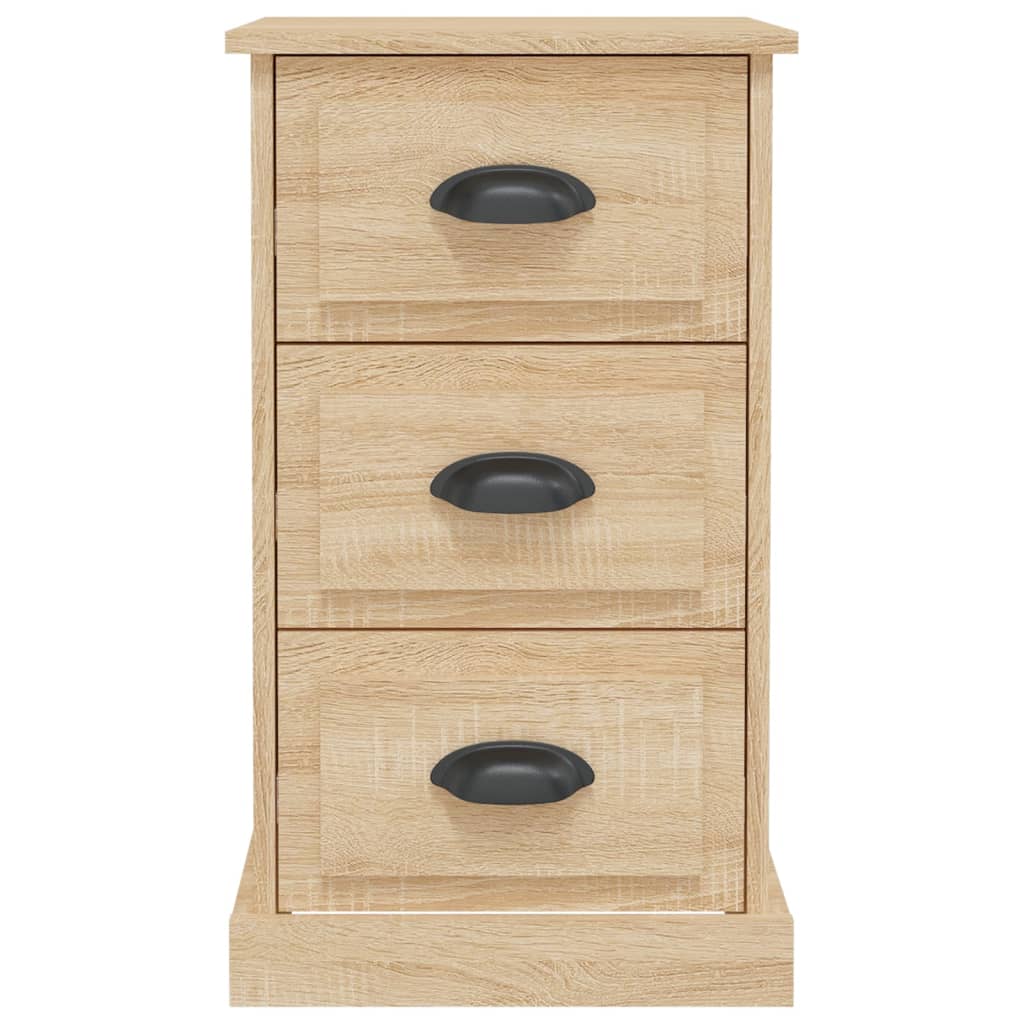 sengebord 39x39x67 cm konstrueret træ sonoma-eg