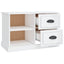 tv-bord 73x35,5x47,5 cm konstrueret træ hvid højglans
