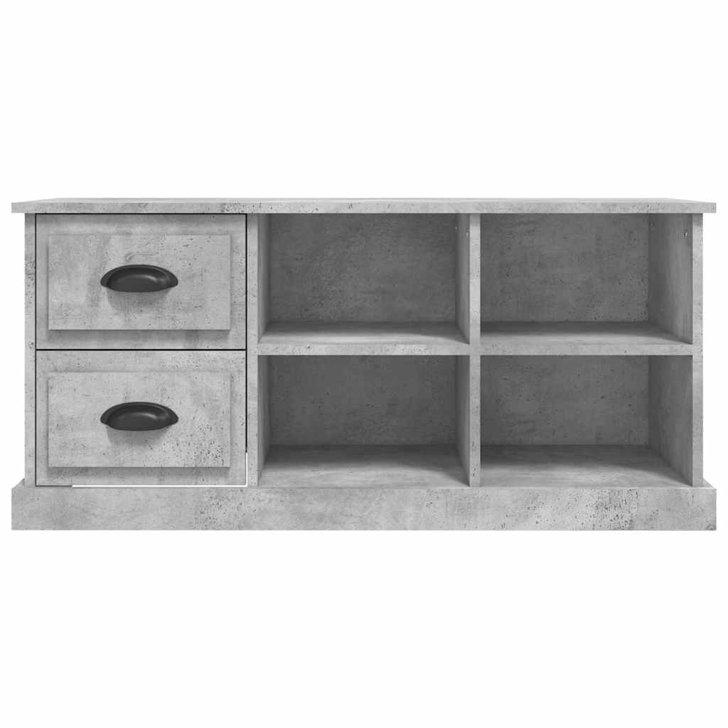 tv-bord 102x35,5x47,5 cm konstrueret træ betongrå