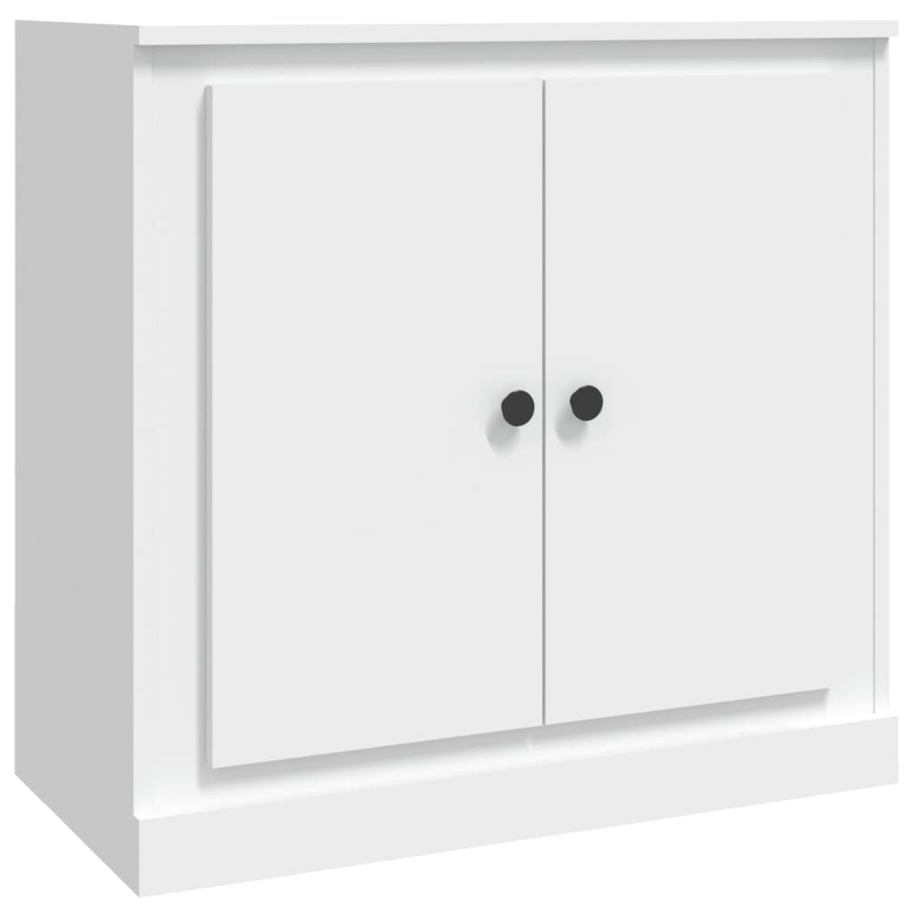 skænk 70x35,5x67,5 cm konstrueret træ hvid