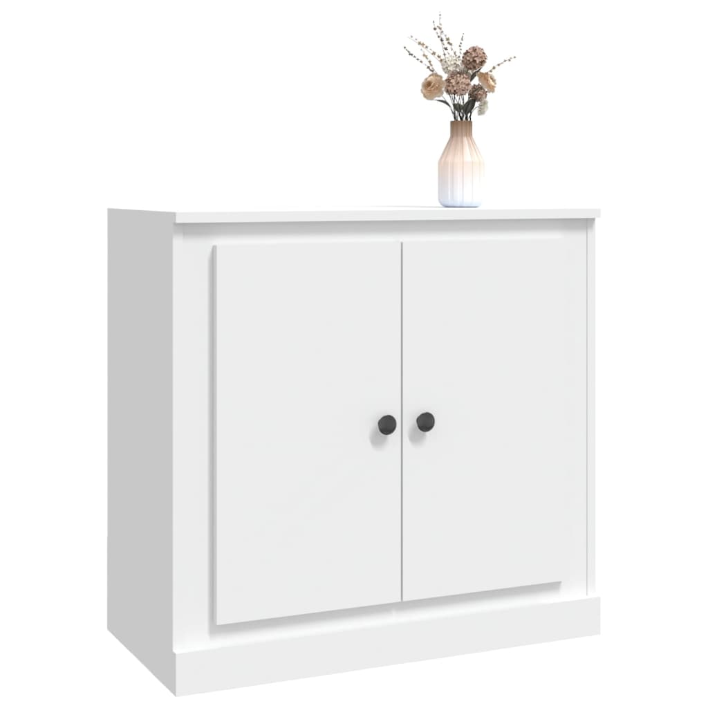 skænk 70x35,5x67,5 cm konstrueret træ hvid