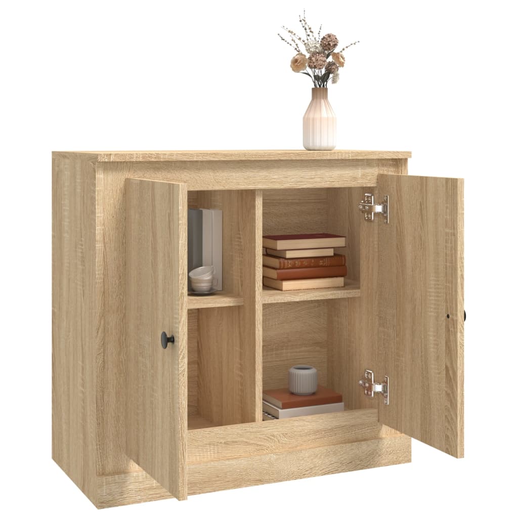 skænk 70x35,5x67,5 cm konstrueret træ sonoma-eg