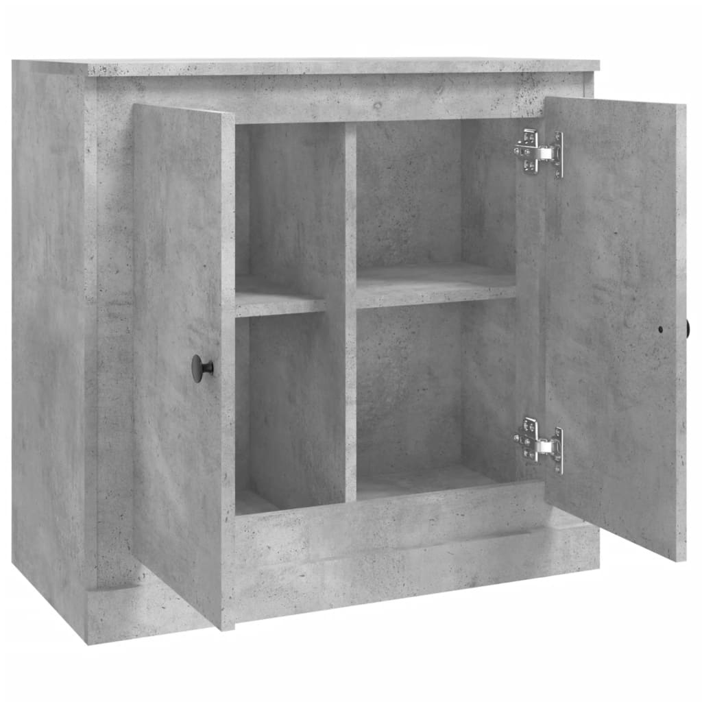 skænk 70x35,5x67,5 cm konstrueret træ betongrå