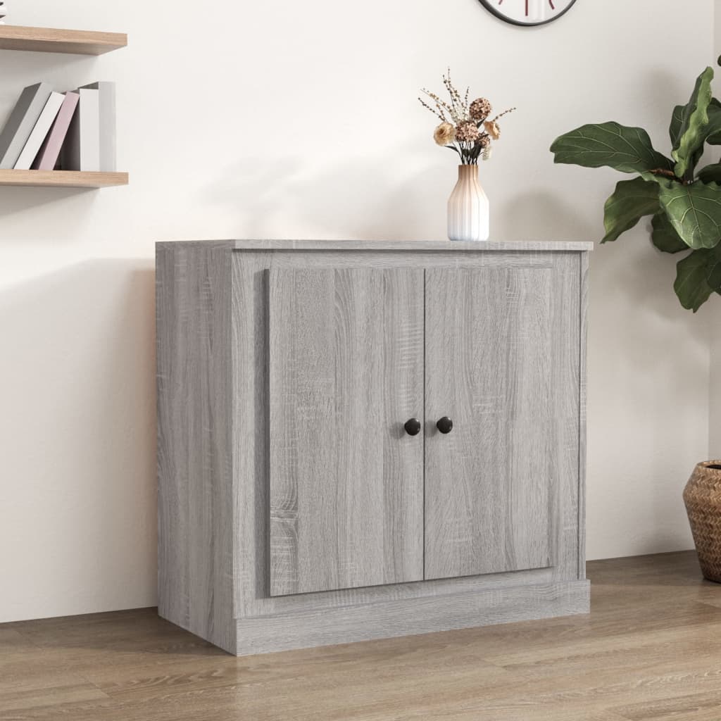 skænk 70x35,5x67,5 cm konstrueret træ grå sonoma-eg