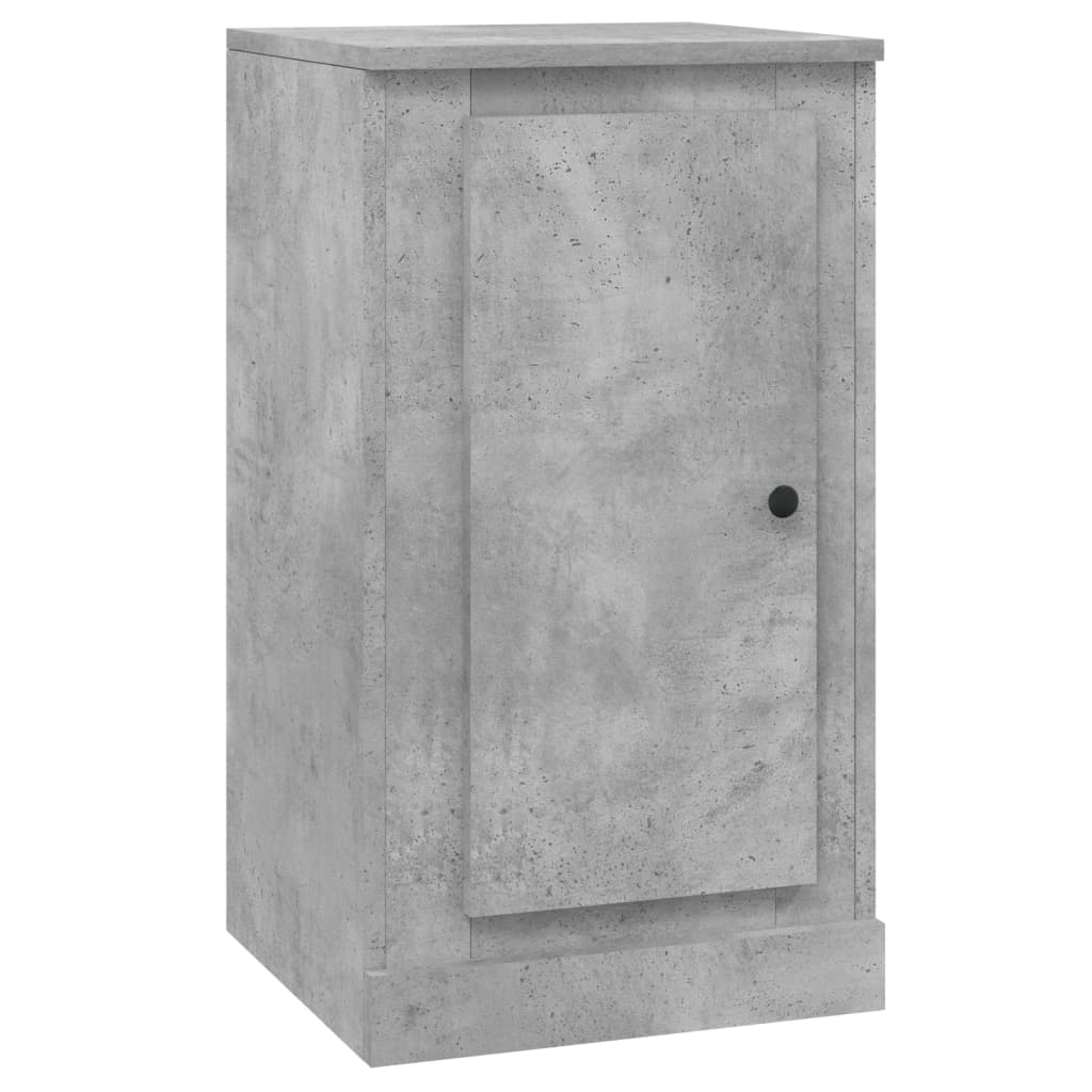 skænk 37,5x35,5x67,5 cm konstrueret træ betongrå