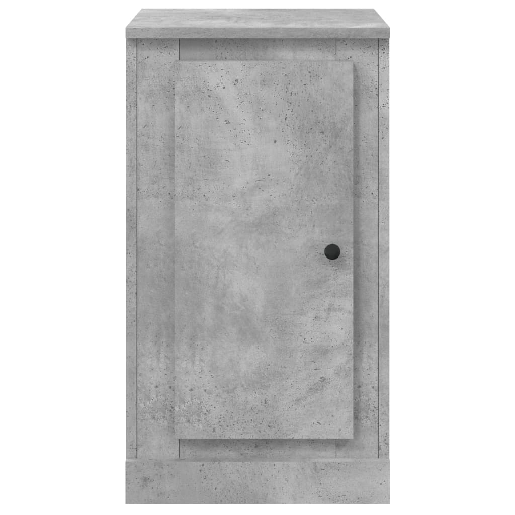 skænk 37,5x35,5x67,5 cm konstrueret træ betongrå
