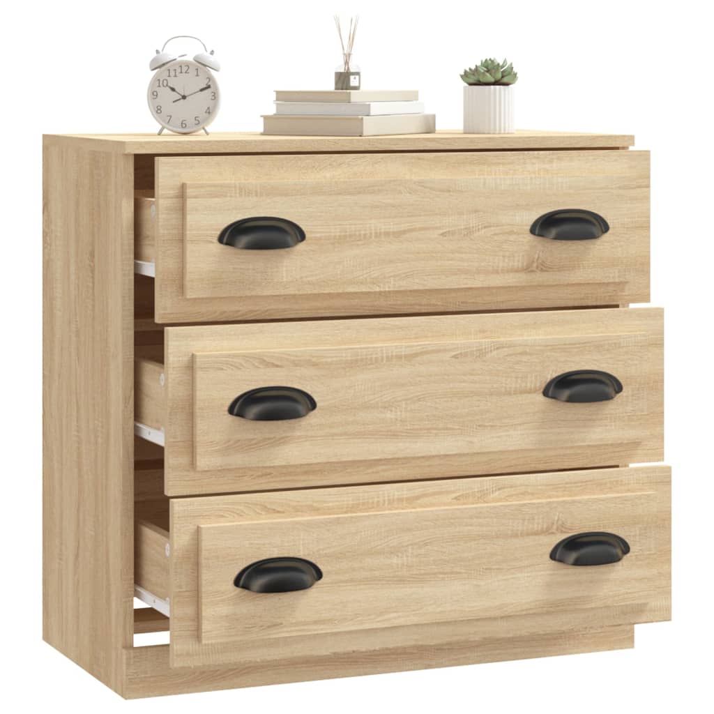 skænk 70x35,5x67,5 cm konstrueret træ sonoma-eg