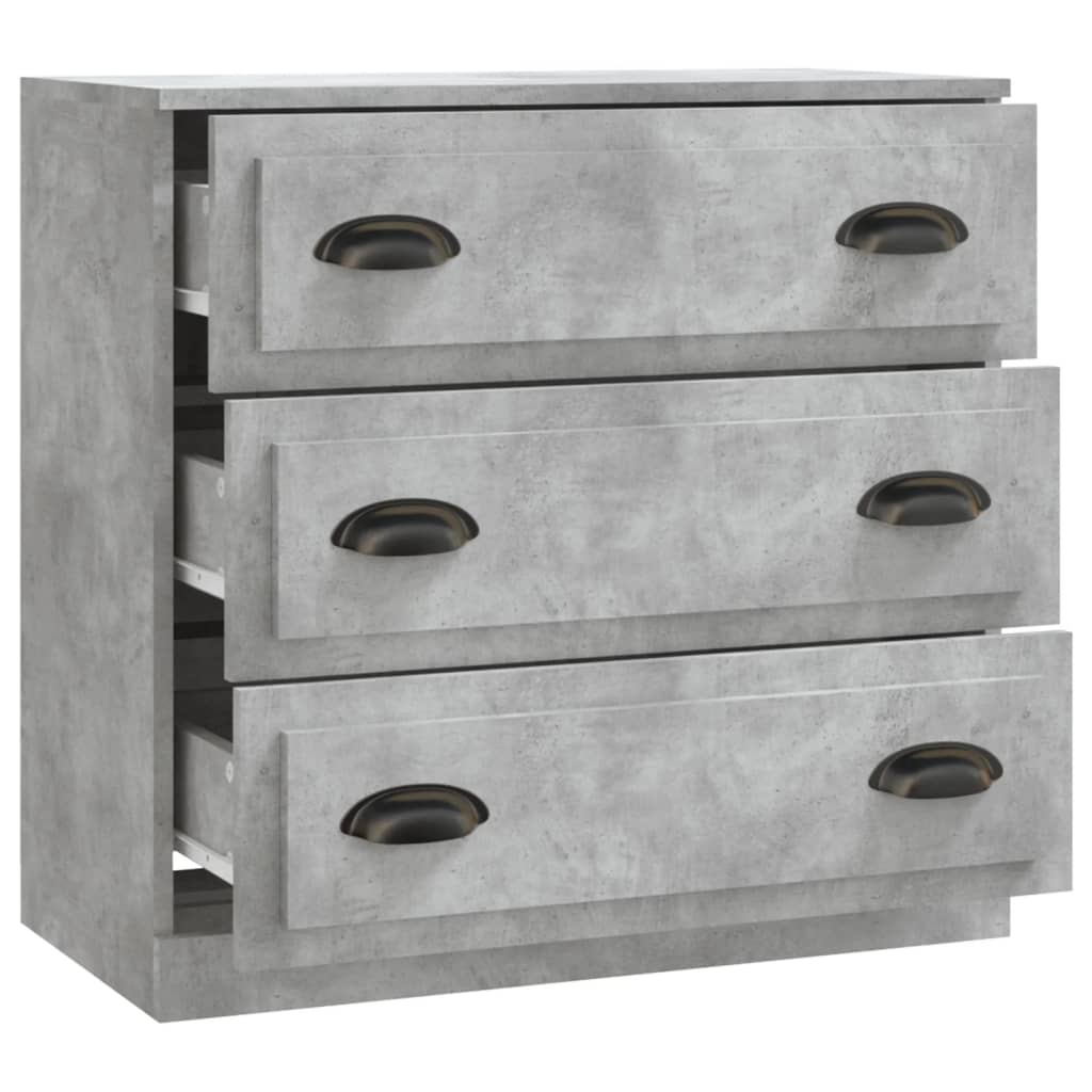 skænk 70x35,5x67,5 cm konstrueret træ betongrå